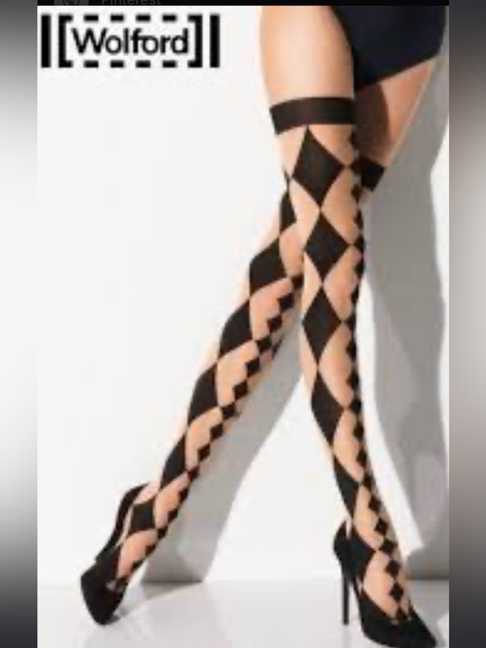Wolford Juliette Tights Black & Tan Small